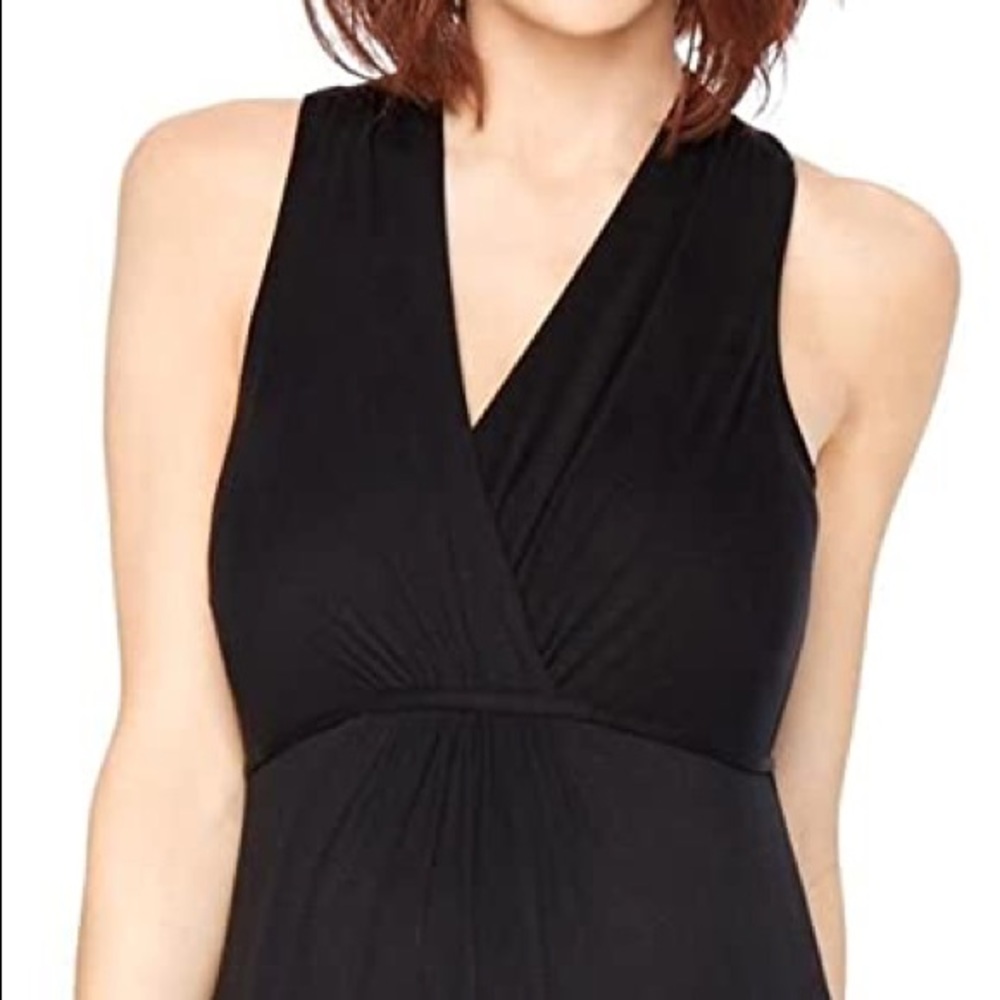 Black formal maternity gown